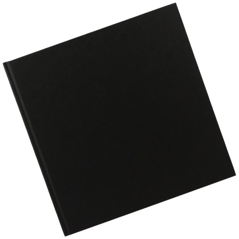 Black Cloth Large Square Sketchbook