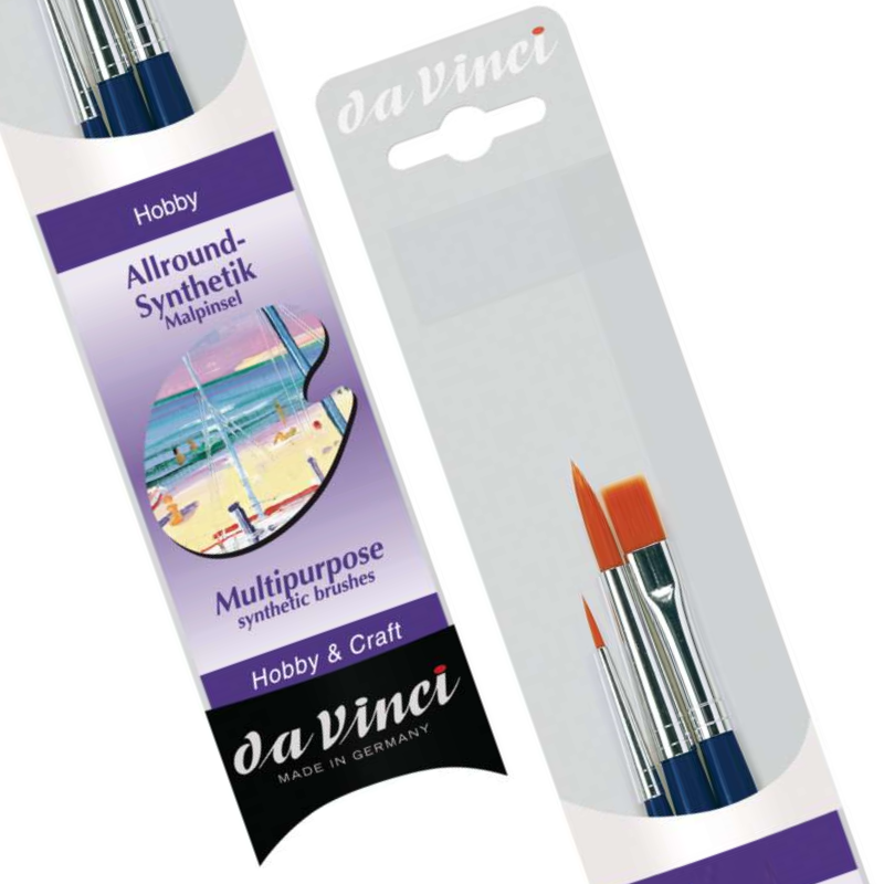 JUNIOR Synthetics Hobby Brush Set 4206 (3pc)